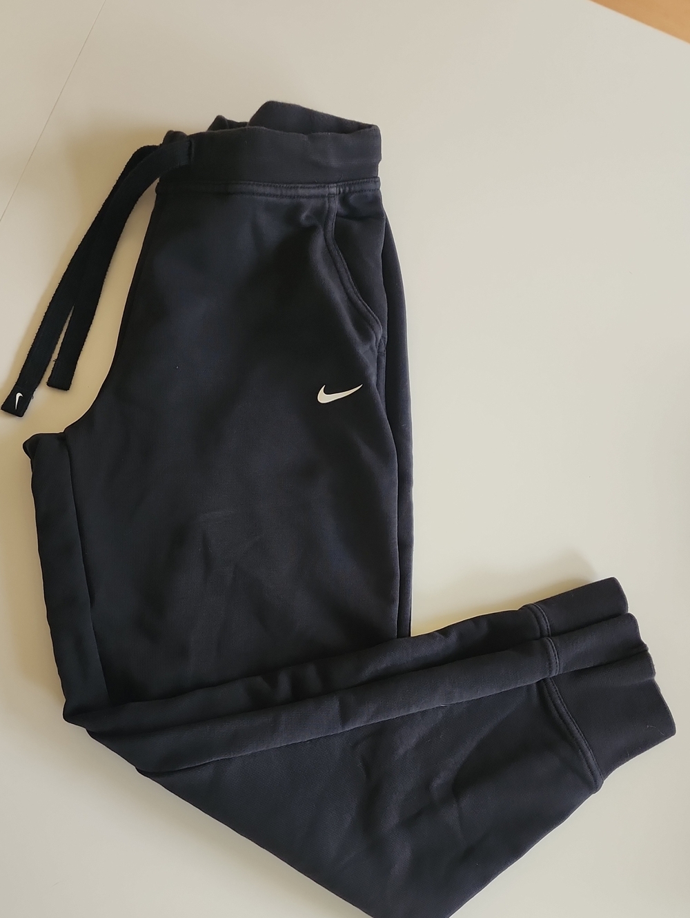 Nike Women's Black Joggers with White Swoosh